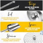 Insulated Stainless Steel Ice Bucket with Accessories