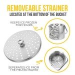 Insulated Stainless Steel Ice Bucket with Accessories