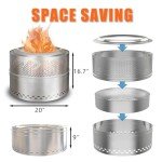 Portable Smokeless Fire Pit for Outdoor Fun