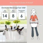 Large Stainless Steel Insulated Ice Bucket with Lid