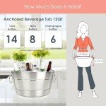 Stainless Steel Insulated Party Beverage Tub 12QT