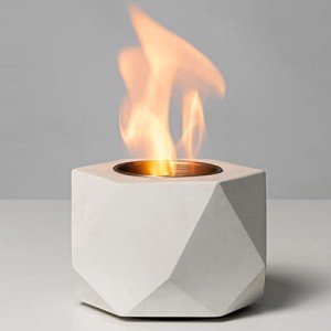 KIZZBY Concrete Tabletop Fire Pit Bowl
