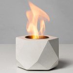 KIZZBY Concrete Tabletop Fire Pit Bowl