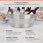 Stainless Steel Insulated Party Beverage Tub 12QT