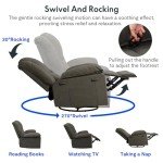 FLEXISPOT Massage Rocker Recliner Chair - Brown