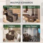 FLEXISPOT Massage Rocker Recliner Chair - Brown