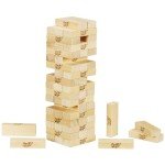 Jenga Classic Stacking Game with Hardwood Blocks