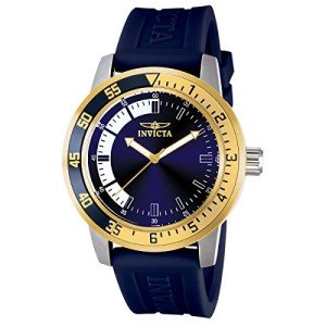 Invicta Men's Blue Dial Polyurethane Watch