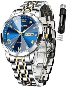 Men's Two-Tone Diamond Business Dress Watch