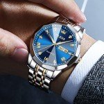 Men's Two-Tone Diamond Business Dress Watch