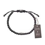 Fossil Smoke Beaded Bracelet for Men