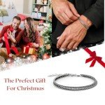 Stylish Silver Snake Chain Bracelet for Men