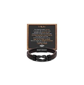Infinity Leather Bracelet - Perfect Gift for Him