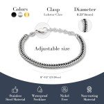 Stylish Silver Snake Chain Bracelet for Men