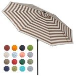 9ft Outdoor Market Umbrella with Tilt & Crank