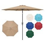 9' Tan Patio Umbrella for Yard or Table
