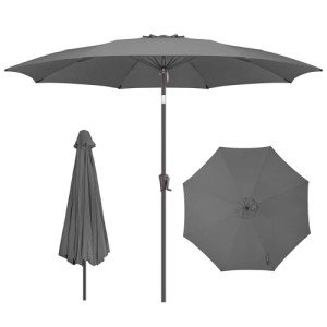 11 ft Outdoor Market Patio Umbrella – Anthracite