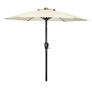Beige 7.5ft Patio Umbrella for Mancave Fun