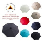 11 ft Outdoor Market Patio Umbrella – Anthracite