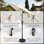 Beige 7.5ft Patio Umbrella for Mancave Fun