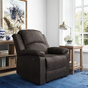 Brown Drew Recliner for Your Mancave Relaxation