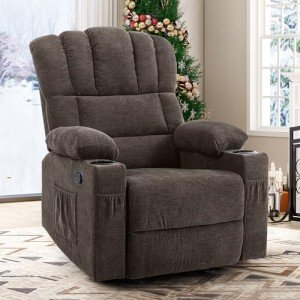 YITAHOME Massage Glider Recliner Chair with USB