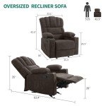 YITAHOME Massage Glider Recliner Chair with USB