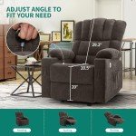 YITAHOME Massage Glider Recliner Chair with USB
