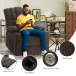 YITAHOME Massage Glider Recliner Chair with USB