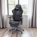 AutoFull Racing Style Gaming Chair with Footrest