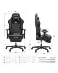 AutoFull Racing Style Gaming Chair with Footrest