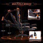 Ergonomic Gaming Chair with Footrest and Lumbar Support