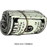 Funky $100 Bill Money Area Rug