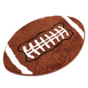 Football Themed Non-Slip Rug for Mancaves