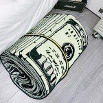 Funky $100 Bill Money Area Rug