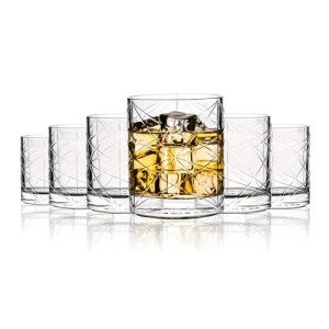 Set of 6 Vintage Whiskey Glasses in Gift Box