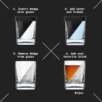 Corkcicle Whiskey Wedge Glass with Silicone Mold
