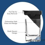 Corkcicle Whiskey Wedge Glass with Silicone Mold
