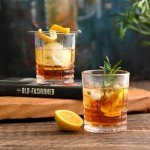 Whiskey Glass Set of 4 for Mancaves