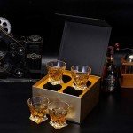 KANARS Set of 4 Whiskey Glasses in Gift Box