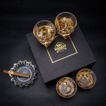 KANARS Set of 4 Whiskey Glasses in Gift Box