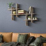 Rustic Wall-Mount Cube Shelves - Set of 2