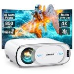 Jimveo 4K Outdoor Projector with Auto Lens Cap