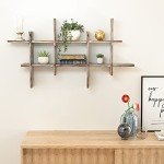 Rustic Wall-Mount Cube Shelves - Set of 2