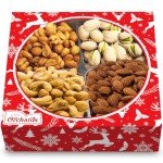 Holiday Mixed Nuts Gift Basket for Mancave Snacks