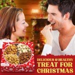 Holiday Mixed Nuts Gift Basket for Mancave Snacks