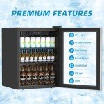 Erivess 76 Can Beverage Cooler for Mancave