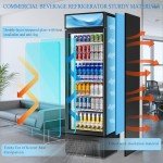 Soda Fridge with Glass Door and LED Light