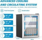 Erivess 76 Can Beverage Cooler for Mancave