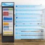 Soda Fridge with Glass Door and LED Light